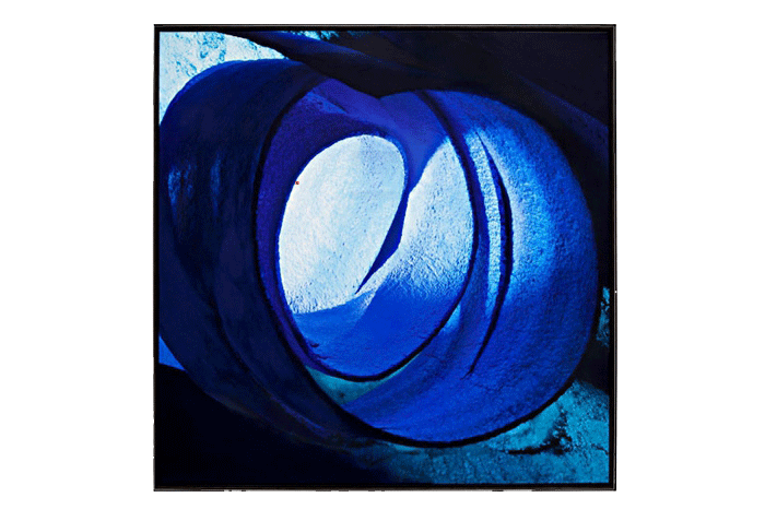 Gersony: On the sand the blue IV. Acrylic on canvas 1.00 x 1.00m - 2016