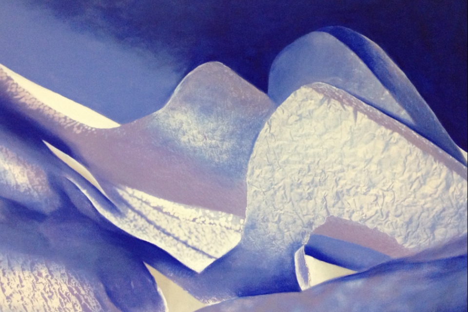 Gersony: Stalactites II. Acrylic on canvas, 110 x 160cm - 2013