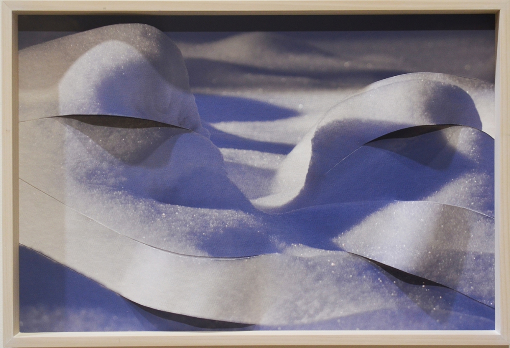 Gersony: Estados-D'-água (snow) VIII - Natural pigment on canvas - 34x50cm
