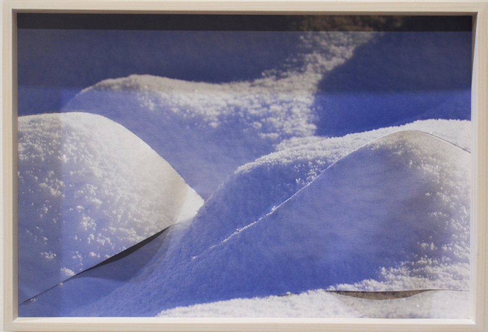 Gersony: Estados-D'-água (neve) V - Pigmento natural sob tela - 34x50cm
