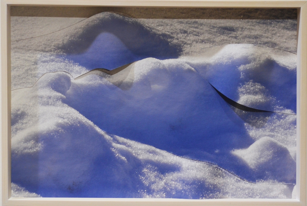 Gersony: Estados-D'-água (neve) II - Pigmento natural sob tela - 34x50cm